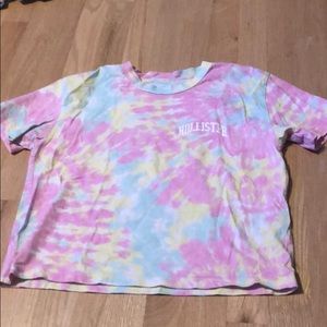 tie dye cropped t shirt